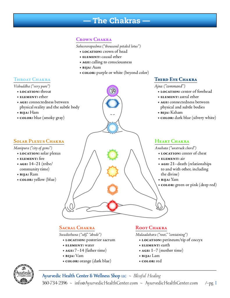 AHC&WS Info Chakras